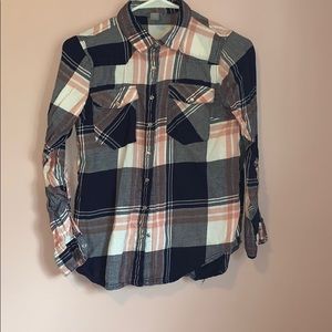 Checkered Button-Down Shirt